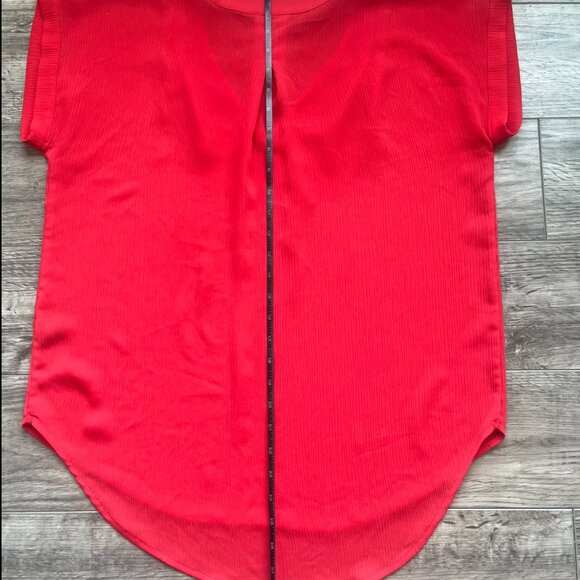 Simply Vera Vera Wang Red Blouse Size M - Picture 6 of 9